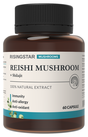 Risingstar Reishi Mushroom, 60 капс
