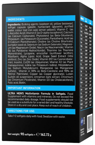 VP Laboratory Ultra Men&rsquo;s Multivitamin Formula, Ультра Менс Мультивитамин Формула, 90 капсул