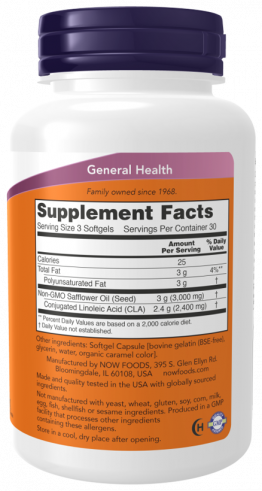 NOW CLA 800 mg, 90 капсул