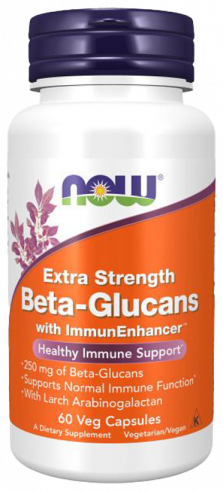 NOW Beta-1,3/1,6 D-Glucan 100 mg, 60 капсул