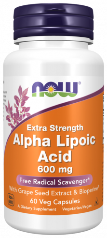 NOW Alpha Lipoic Acid 600 mg, 60 капсул