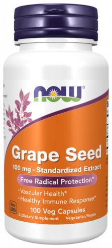 NOW Grape Seed 100 mg, 100 капсул