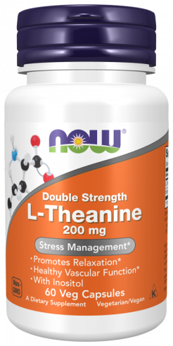 NOW L-Theanine 200 mg, 60 капсул