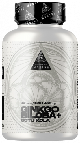 Biohacking Mantra Ginkgo Biloba + Gotu Kola, 90 капсул
