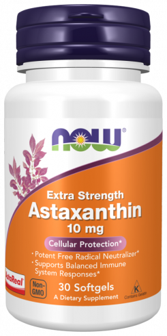 NOW Astaxanthin, Астаксантин, 30 капсул