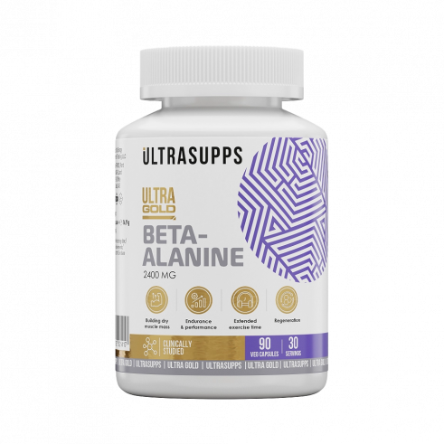 Ultrasupps Ultra Gold Beta- Alanine, Ультра Голд Бета-Аланин, 90 капсул