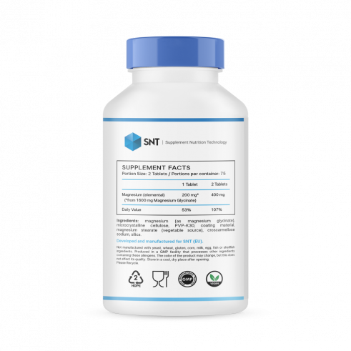 SNT Magnesium Glycinate, 150 таблеток