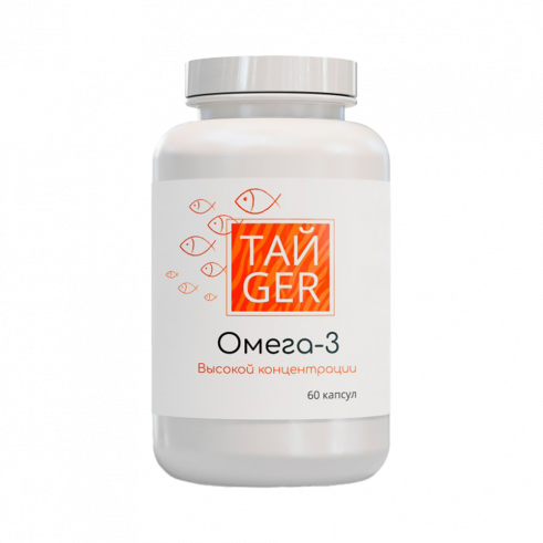ТАЙGER Omega-3 1620mg, 60 капсул