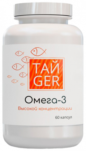 ТАЙGER Omega-3 1620 mg, 60 капсул