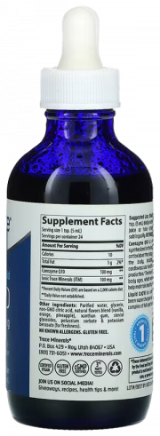Trace Minerals Liquid CoQ10 100 mg, 118 мл