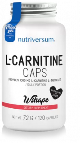 Nutriversum Wshape  L-Carnitine, 120 капсул