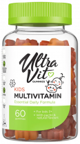 ULTRAVIT Gummies Kids Multivitamin, Гаммис Кидс Мультивитамин, 60 таблеток