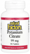 Natural Factors Potassium Citrate 99 mg, 90 таблеток